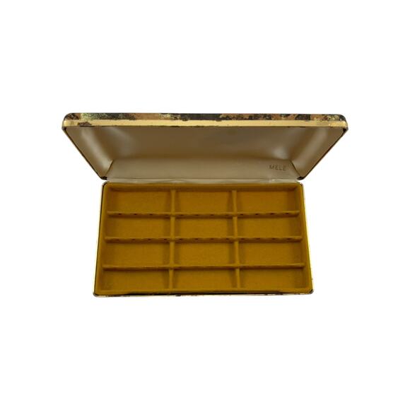 1960s MELE Jewelry Case Travel Box Clamshell - Picture 13 of 14